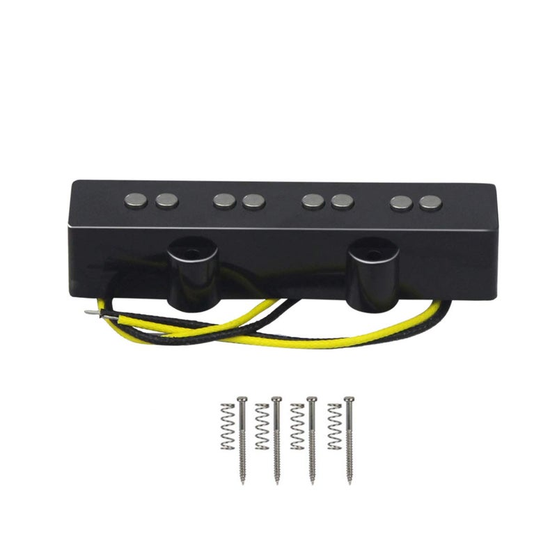 FLEOR Alnico 5 J Bass Pickups Bridge Pickup for 4 Strings J Bass Guitar Pickup Part - Image 2